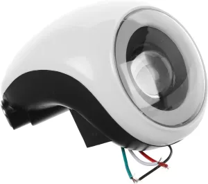 Zerodeko Electric Scooter Front Light Headlight with Battery Display Horn High Brightness Illumination Compatible with Electric Bikes Durable Design