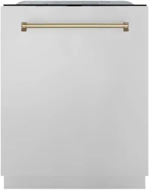 ZLINE 24" Monument Series 3rd Rack Top Touch Control Dishwasher in Custom Panel Ready with Stainless Steel Tub, 45dBa (DWMT-24)