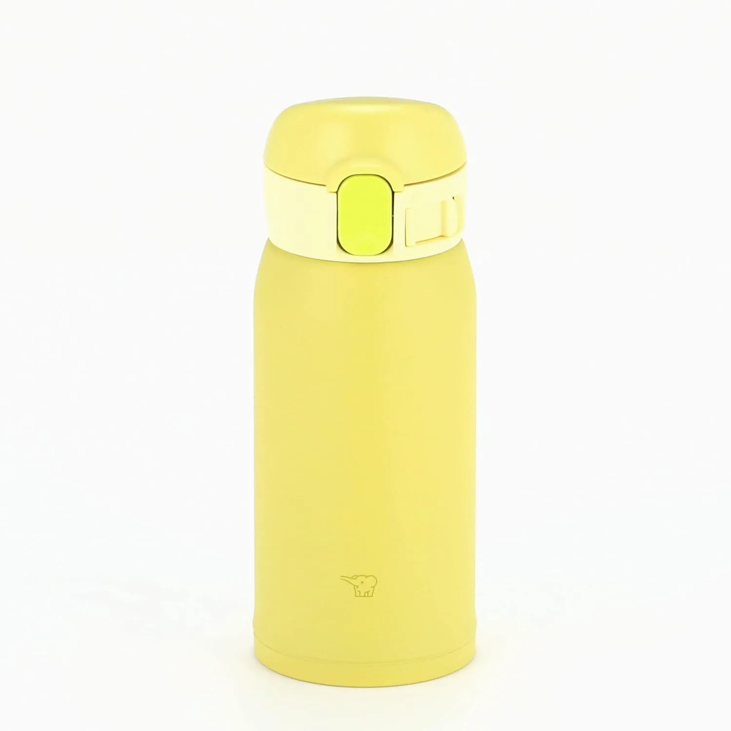 Zojirushi SM-WA36-YA Water Bottle, One-Touch Stainless Steel Mug, Seamless 0.36L Lemon