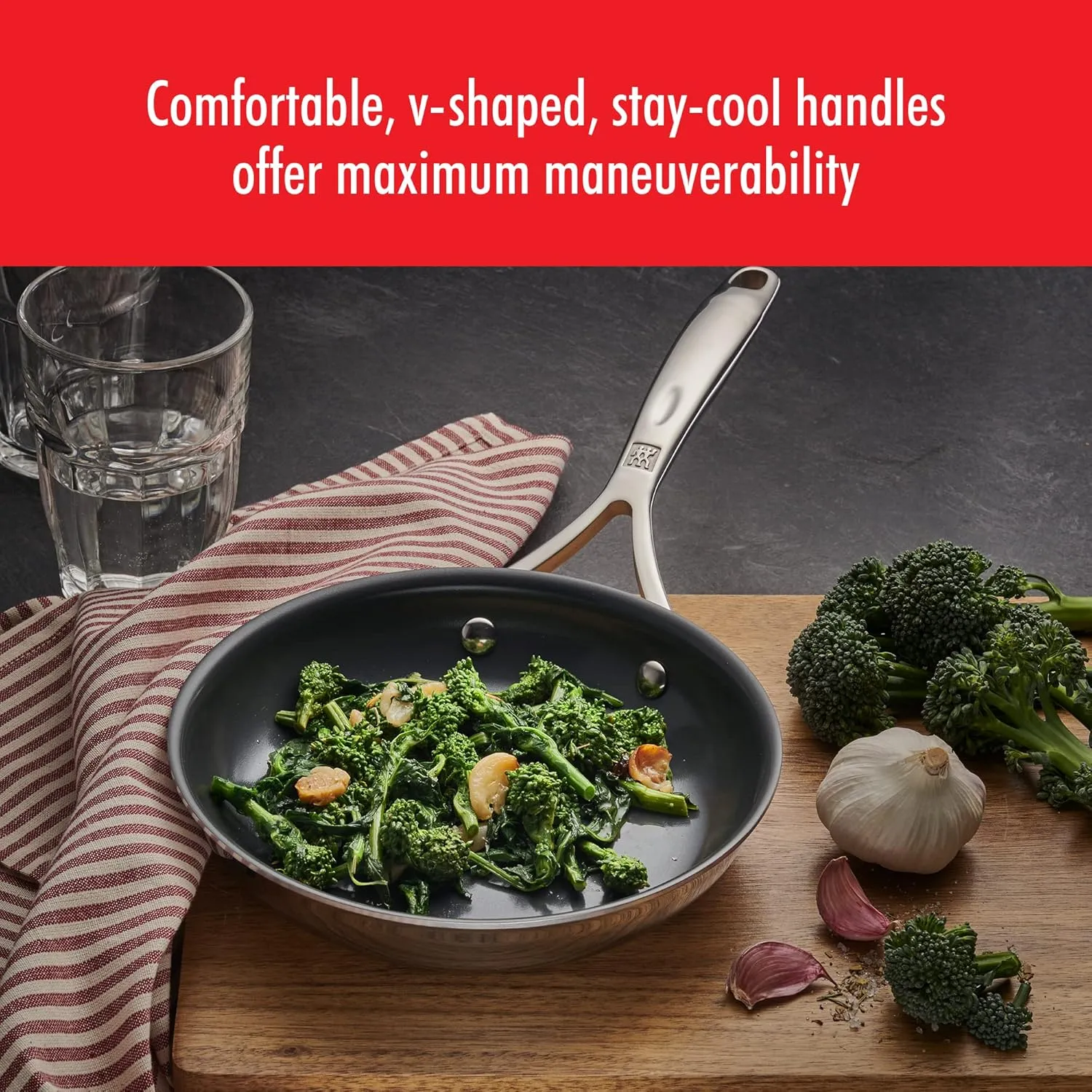 ZWILLING Spirit Energy   2-pc Stainless Steel Ceramic Nonstick 10-in & 12-in Fry Pan Set